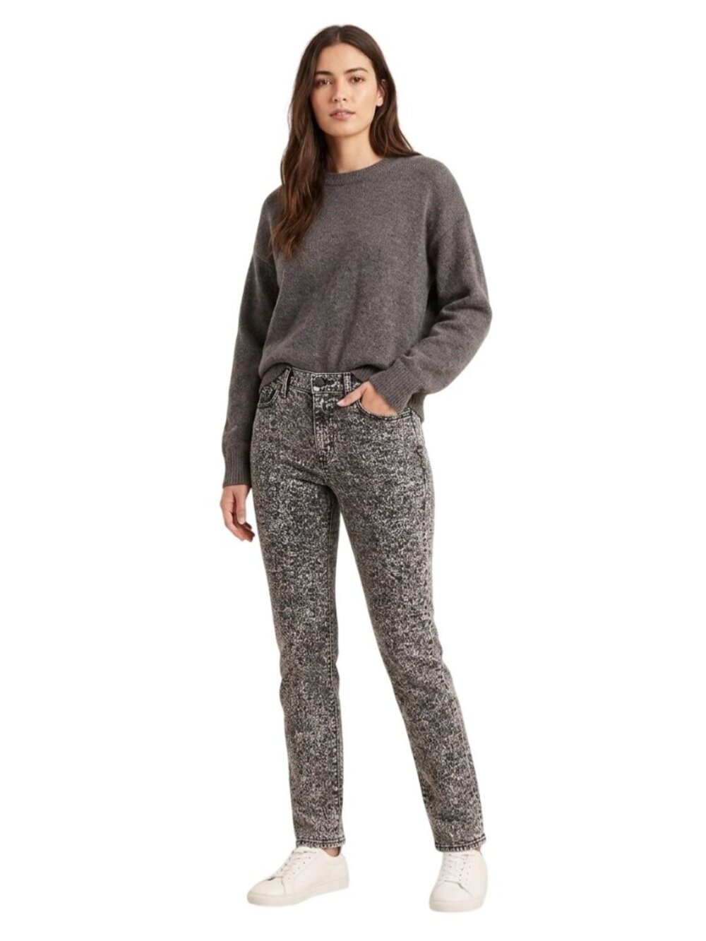 Levi’s Gray 512 Perfectly Slimming Straight Leg Jeans
